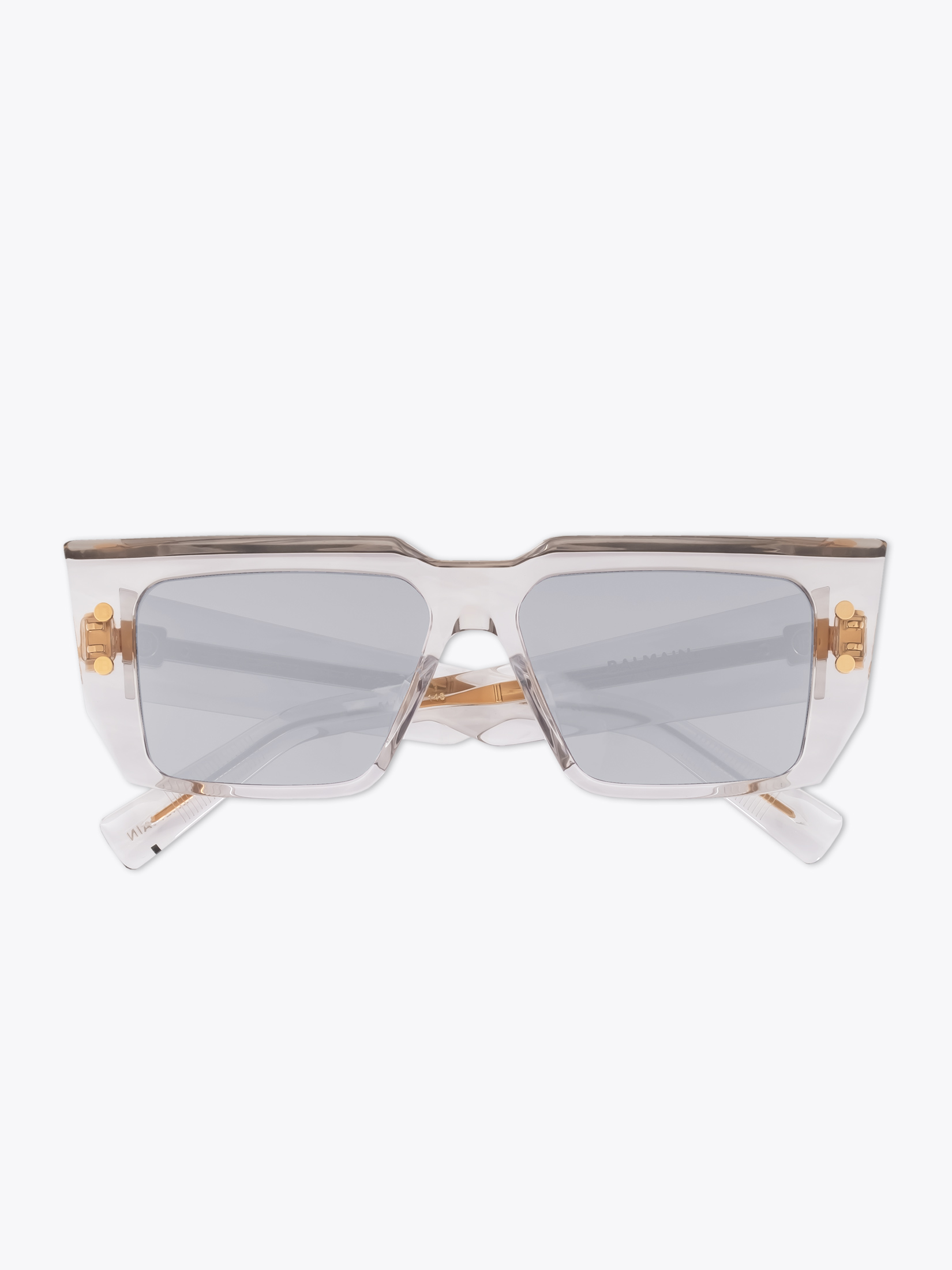 BALMAIN EYEWEAR — B-VI Square Crystal Sunglasses BALMAIN EYEWEAR — B-VI Square Crystal Sunglasses