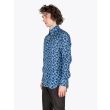 Barba Napoli Shirt Button-Down Collar Floral-Print Linen Blue 3