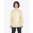 Barba Napoli Shirt Button-Down Collar Striped Linen Yellow 2