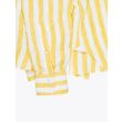 Barba Napoli Shirt Button-Down Collar Striped Linen Yellow 6