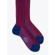 Gallo Long Socks Twin Ribbed Cotton Red / Blue 2