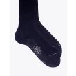 Gallo Ribbed Cotton Short Socks Navy Blue 3