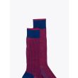 Gallo Short Socks Twin Ribbed Cotton Red / Blue 3