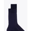 Gallo Ribbed Cotton Short Socks Navy Blue - E35 SHOP