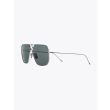 Thom Browne TB-114 Aviator Sunglasses Silver/Grey - E35 SHOP