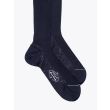 Gallo Long Socks Ribbed Wool Navy Blue - E35 SHOP