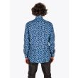 Barba Napoli Shirt BD Collar Floral-Print Linen Blue - E35 SHOP