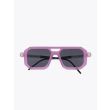 Kuboraum Mask P8 D-Frame Sunglasses Cyclamen with folded temples front view