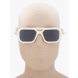 Kuboraum Mask P8 D-Frame Sunglasses White with mannequin front view