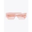 Kuboraum Mask X12 Cat-Eye Sunglasses Pink frame with temple folded front view