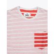 Reigning Champ Long Sleeve Pocket Tee Heather Ash/Red Stripe - E35 SHOP