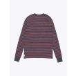 Reigning Champ Long Sleeve Striped Tee Charcoal Back