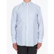 Salvatore Piccolo Slim Fit Button Down Striped Oxford Shirt Blue 3