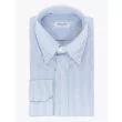 Salvatore Piccolo Slim Fit Button Down Striped Oxford Shirt Blue 1