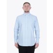 Salvatore Piccolo Slim Fit Collar PC-Open Cotton Oxford 120 Shirt Light Blue Full View