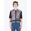 Stone Island 444J2 Vest Paper Poly SI House Check Grid Grey Full View