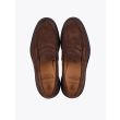 Tricker's James Penny Loafer Repello Suede Chocolate Full View