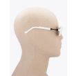 Vava White Label 0052 D-Frame Sunglasses White with mannequin side view
