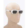 Vava White Label 0052 D-Frame Sunglasses White with mannequin three-quarter right view