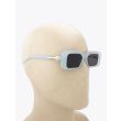 Vava White Label 0053 Rectangular-Frame Sunglasses Aqua Haze with mannequin three-quarter view