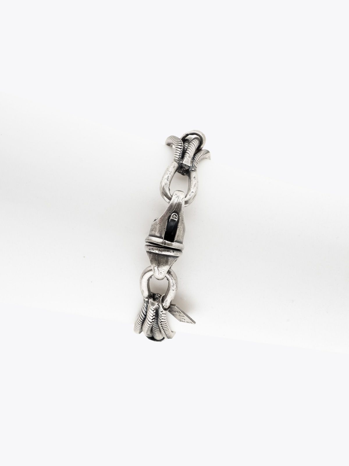 Goti Bracelet Silver Triple Snake Chain - BR1271 - E35 Shop