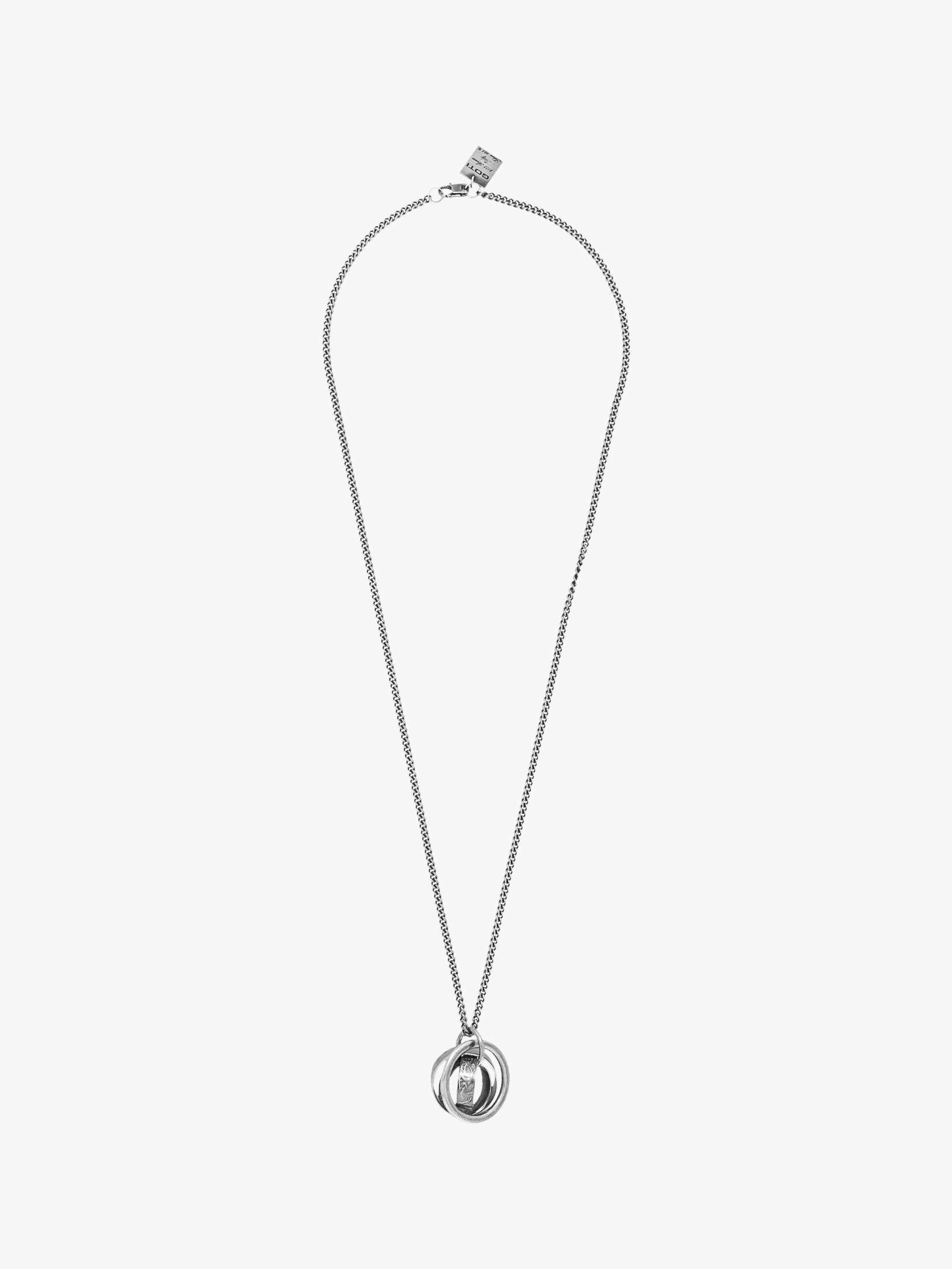 Goti Necklace Silver Chain & Four Rings - CN569 - E35 Shop