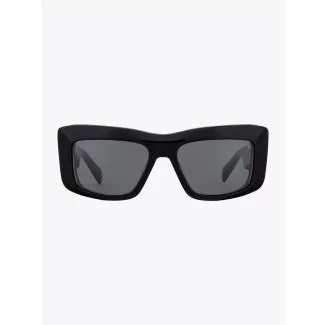 Balmain Sunglasses Envie D-Frame Black/Gold Front View
