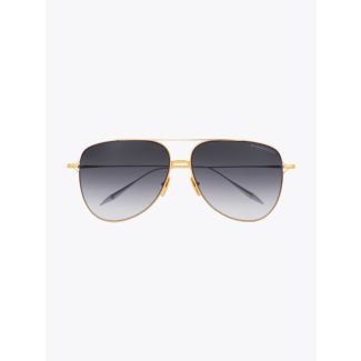 Moddict - Dita Sunglasses Aviator Yellow Gold front view