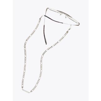 Artisan Frame Chain Full Figaro Chain Glasses White Gold unisex, bracelets, necklaces, rings, and chain glasses.