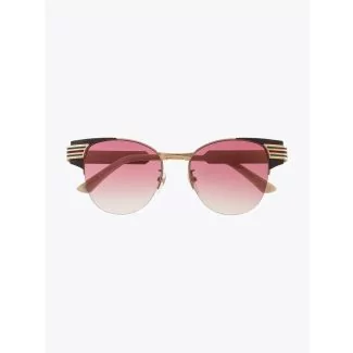 Gucci Cat-Eye Combi Shape Sunglasses Brown / Gold 1