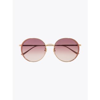 Gucci Rounded Shape Sunglasses Gold / Gold 004 1