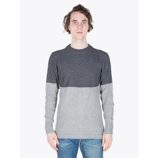 Howlin' Badarou Sweater Charcoal/Lt. Grey Full View