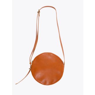 Il Bisonte A2664/M Round Bag Caramel Front View