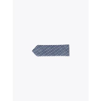 The Hill-Side Bow Tie Selvedge Double Stripe Chambray Indigo/White - E35 SHOP