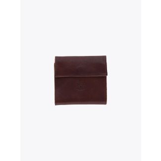Il Bisonte C0455 Vintage Cowhide Leather Wallet Brown - E35 SHOP