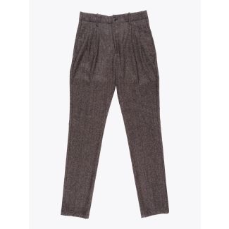 Giab's Archivio Trousers Verdi Wool Brown - E35 SHOP