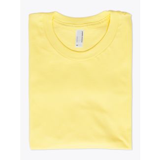 American Apparel 2001 Men’s Fine Jersey S/S T-shirt Lemon - E35 SHOP