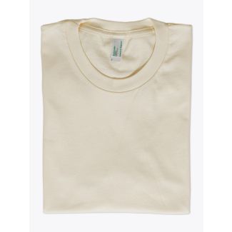 American Apparel 2001 Men’s Organic Fine Jersey S/S T-shirt Natural - E35 SHOP