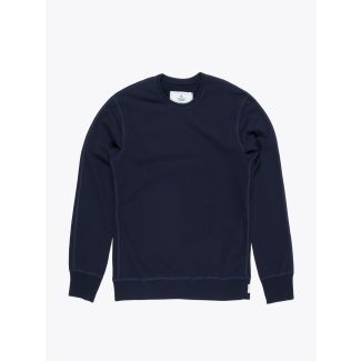 Reigning Champ Loopback Cotton Jersey Sweatshirt Navy Blue Front