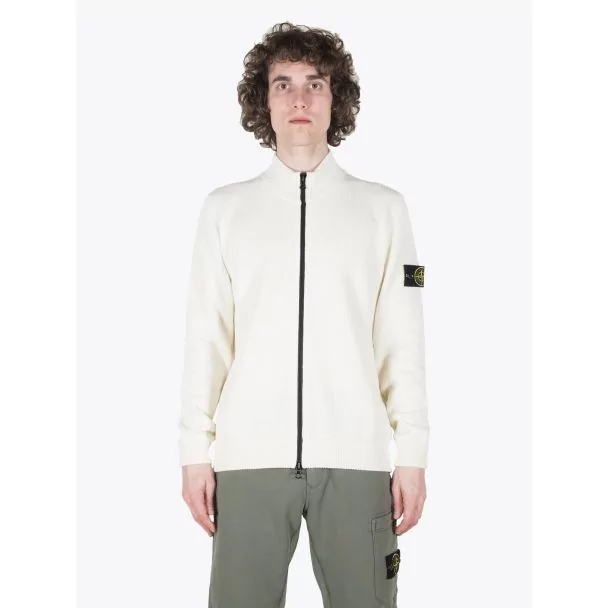 Stone Island 518B1 Cardigan Knit Ivory 1