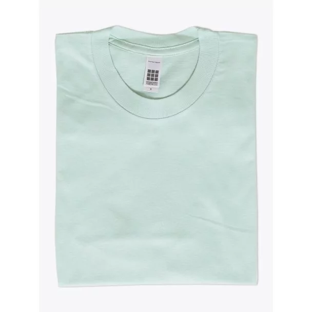 American Apparel 2001 Men’s Fine Jersey S/S T-shirt Sea Foam Folded From View