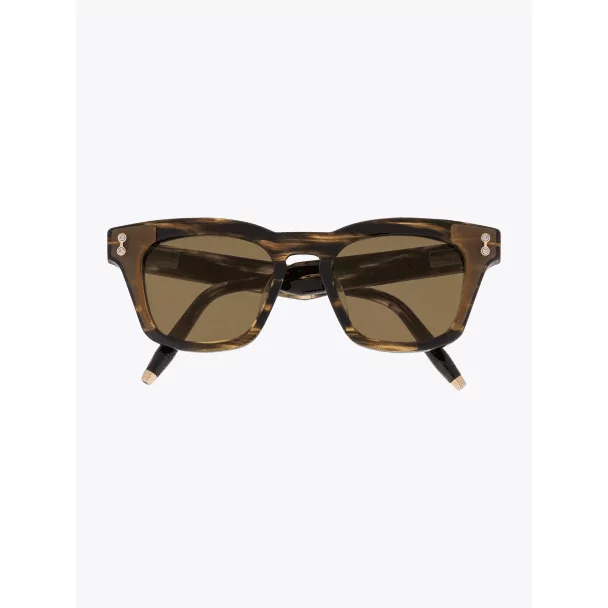 Akoni Sunglasses Ara Square-Frame Tortoise Front View