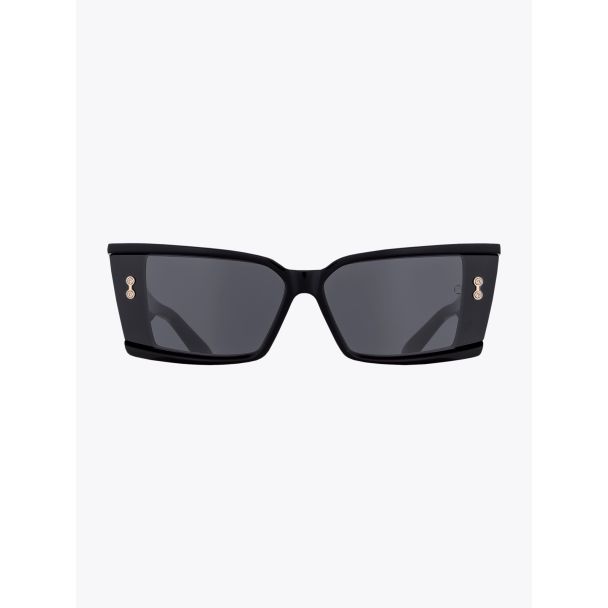 Akoni Lynx Cat-Eye Black Sunglasses front view