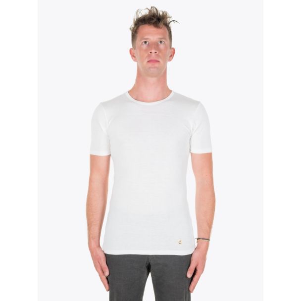 Armor-Lux T-shirt Heritage Off White Full View