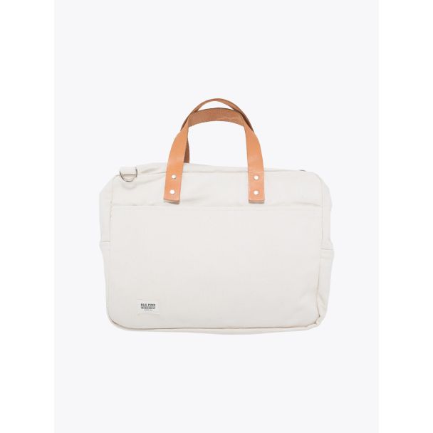 BLK Pine Workshop | Briefcase Canvas/Leather Natural Front