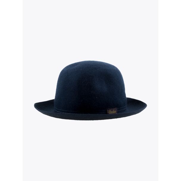 Borsalino Hat Medium-Brimmed Traveller Rabbit-Felt Navy Blue 1