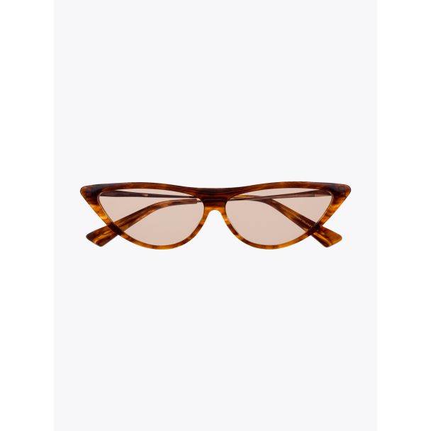 Christian Roth Rina Sunglasses Amber Smoke – White Gold 1