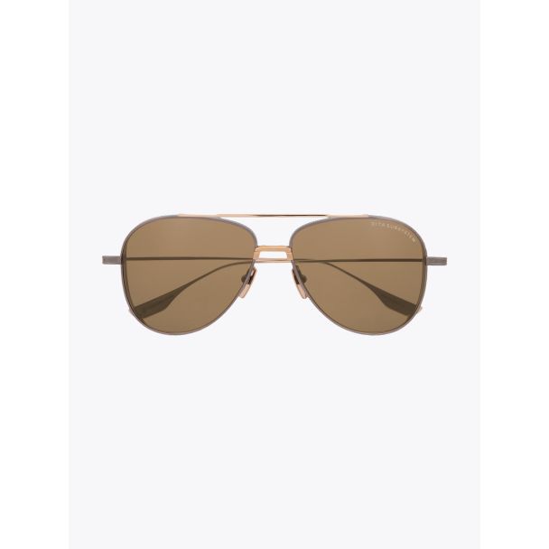 Subsystem - Dita Sunglasses Aviator Antique Silver/Gold front view