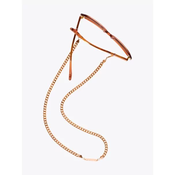 Frame Chain Diamond Geezer Chain Glasses Rose Gold 1