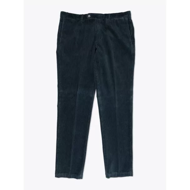 GBS trousers Adriano Corduroy Petrol Blue Front View